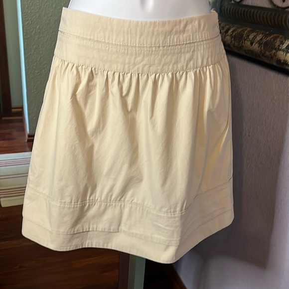 American Eagle Khaki Mini Skirt-100% cotton Sz 4 - Picture 1 of 11